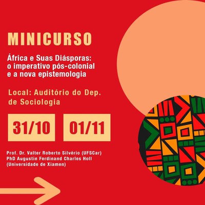 Minicurso sobre Africanidades Pós-Coloniais abre inscrições para a comunidade acadêmica da UFSCar